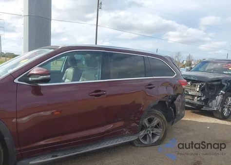 2018 Toyota Highlander Limited Platinum from USA, damaged, VIN 5TDYZRFH3JS271837